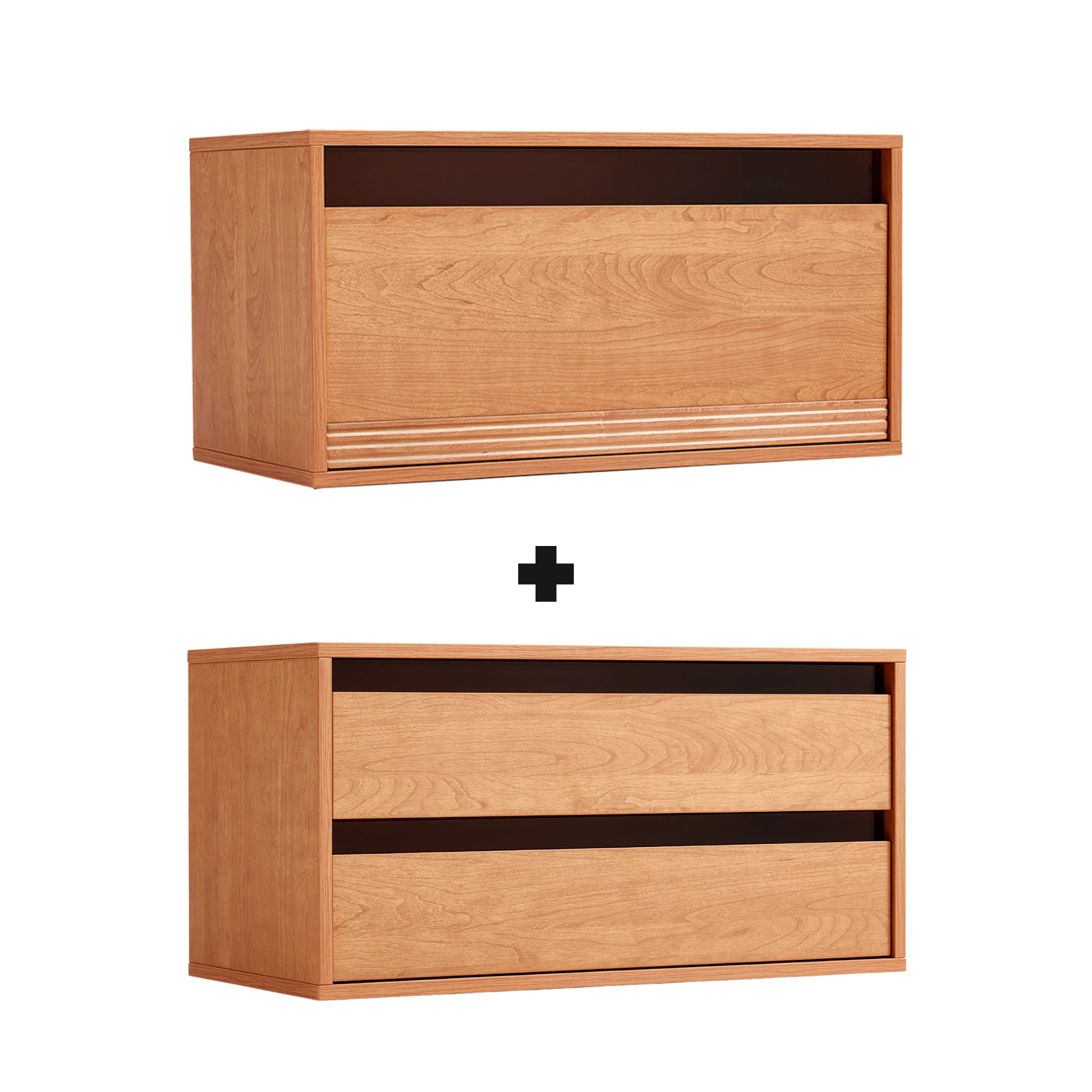 Linspire Verve Set of 2 Modular Coffee Table with 3 Drawers