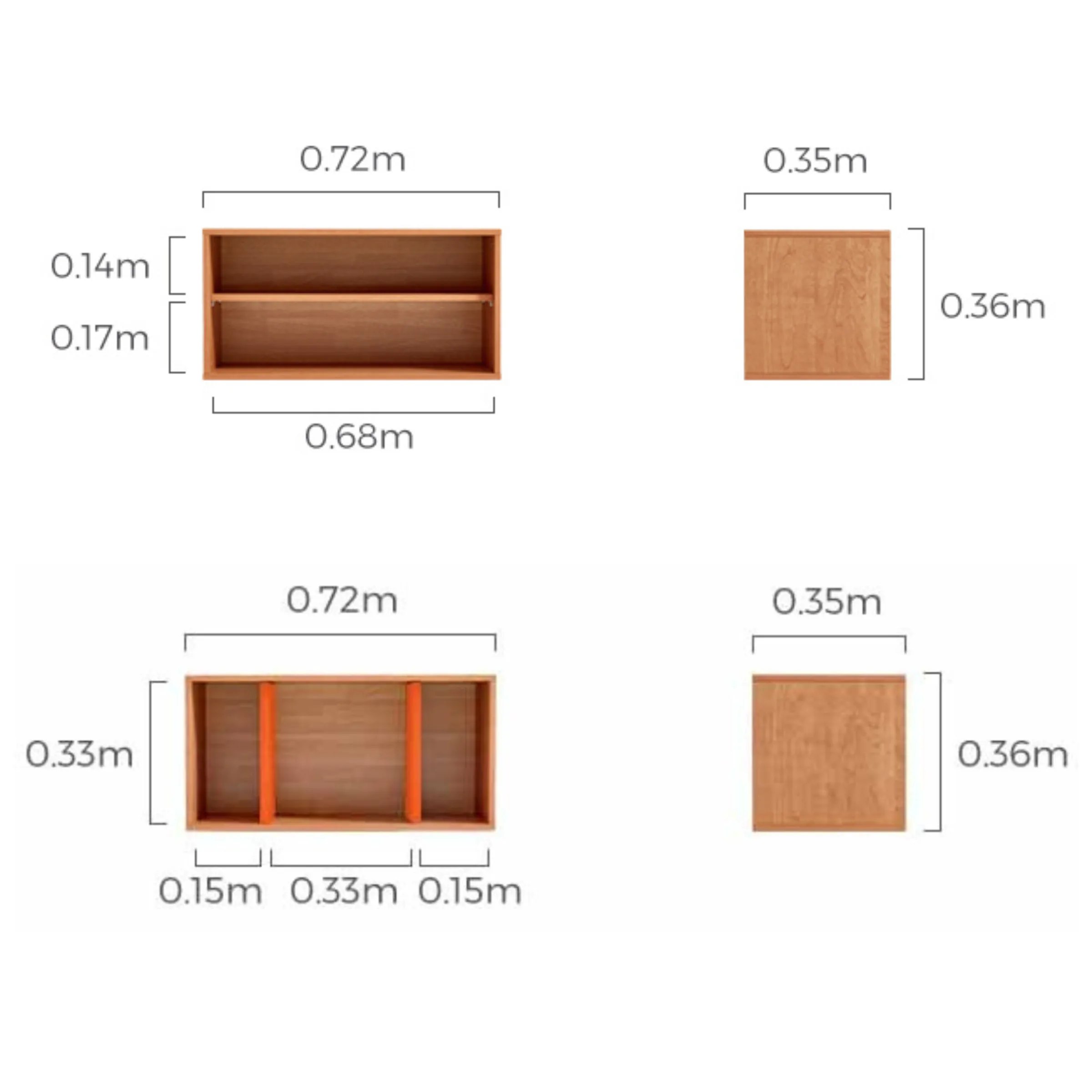 Linspire Verve Set of 2 Modular 3-Tier Bookcase
