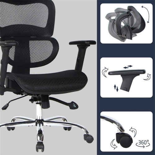 Loctek YZ505 Ergonomic Office Chair, Black