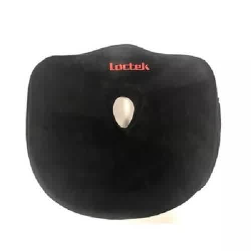 Loctek SC2 Ergonomic Memory Foam Seat Cushion, Anti-Slip Bottom, Black