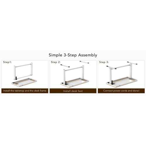 Loctek Et118 All-in-One Standing Desk, With 2 USB-A + 1 USB-C Charging Port, Pull-out Drawer, 1200*600mm, Maple, White