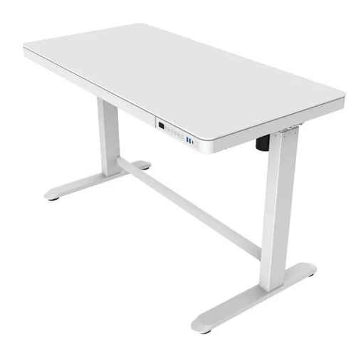 Loctek Et118 All-in-One Standing Desk, With 2 USB-A + 1 USB-C Charging Port, Pull-out Drawer, 1200*600mm, White