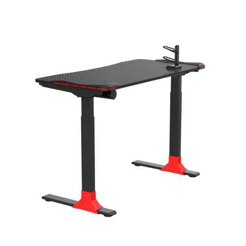 Loctek GET119-L Gaming Desk, Electric Height Adjustable, 1200x600mm, Black