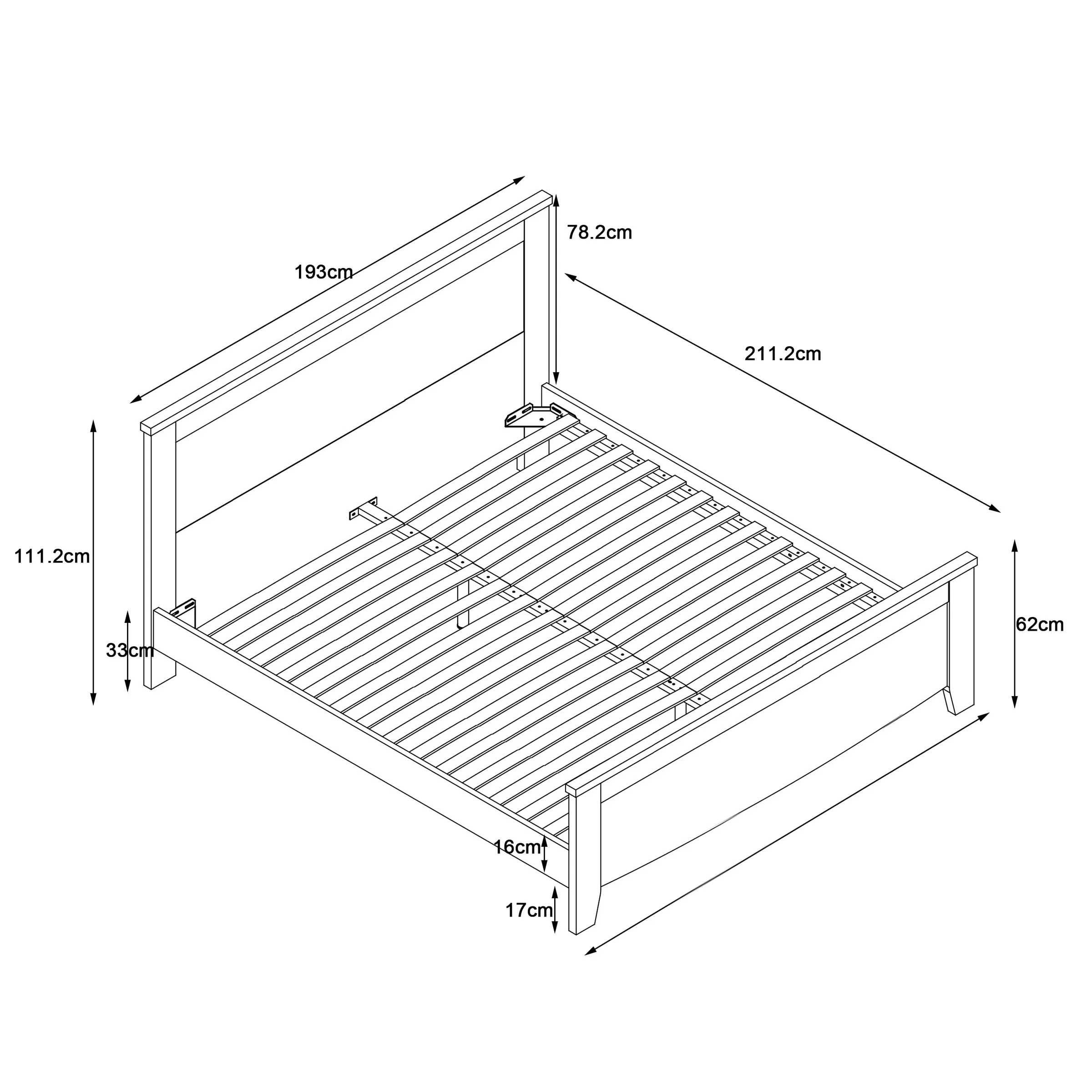 Loft Hampton Super King Bed Frame