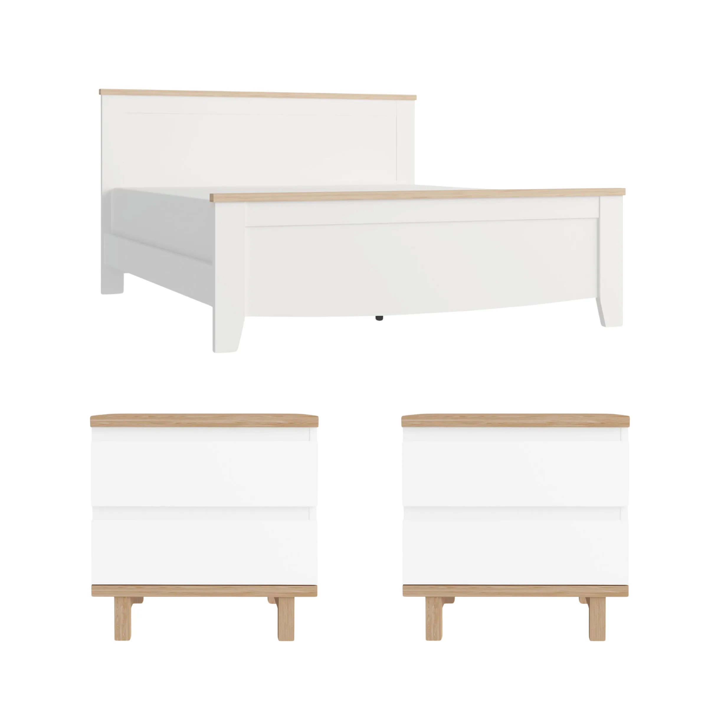 Loft Hampton 3PCS Bedroom Set B, Queen Bed