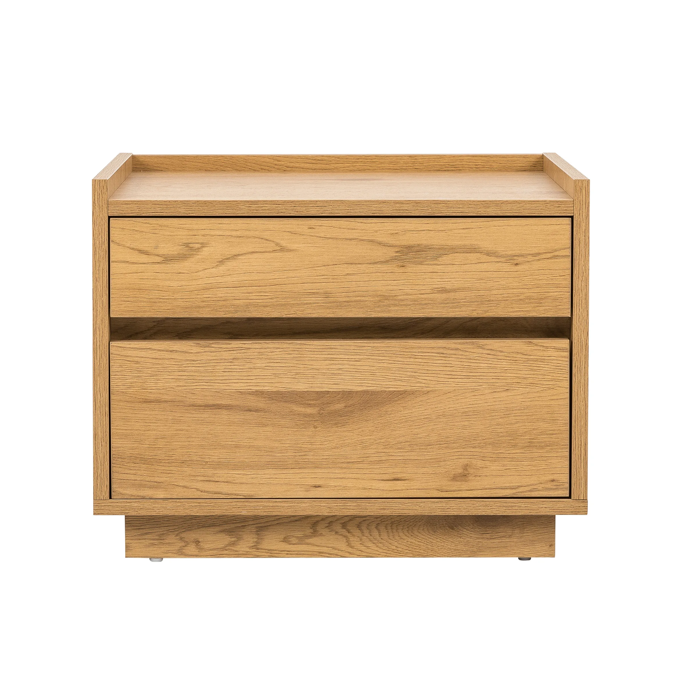 Loft Japandi Bedside Table with 2 Drawers
