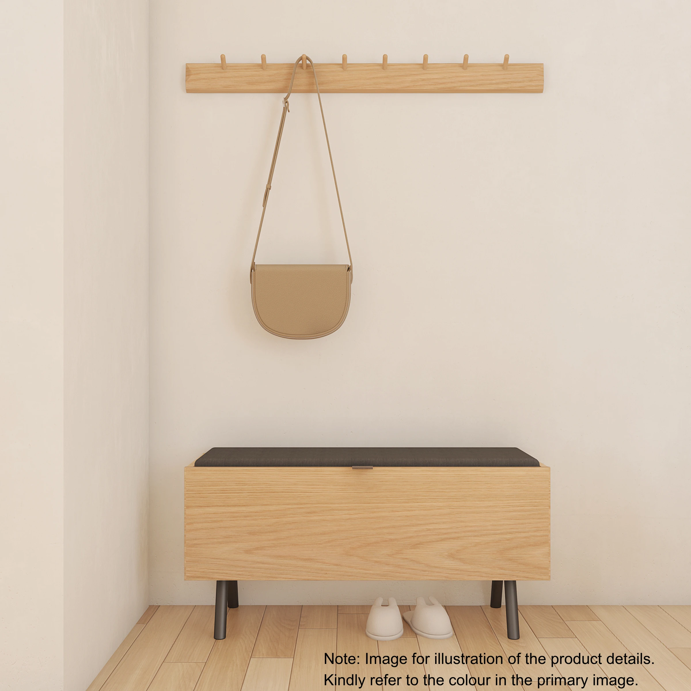 Loft Nordic Shoe Bench with Storage