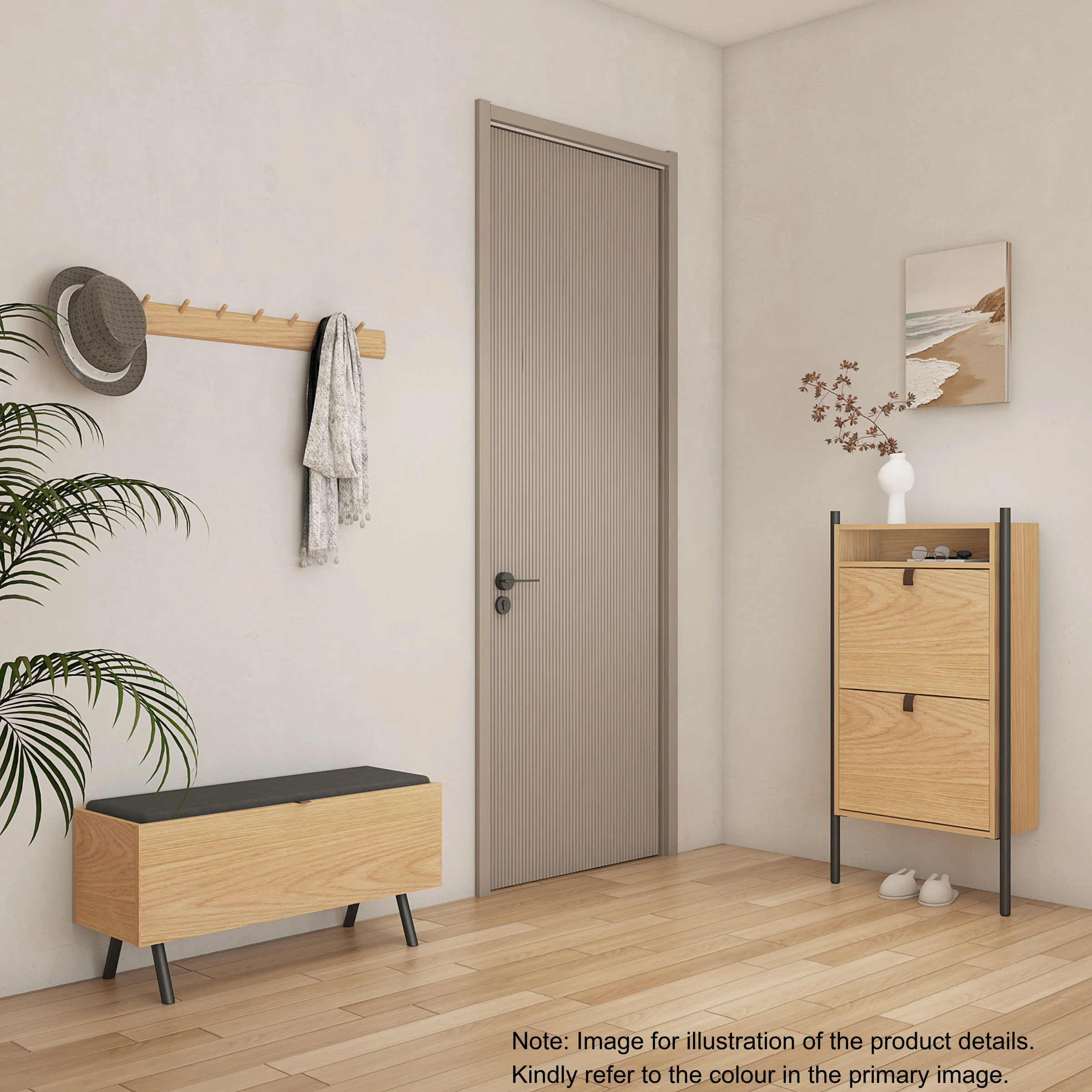 Loft Nordic Shoe Bench with Storage