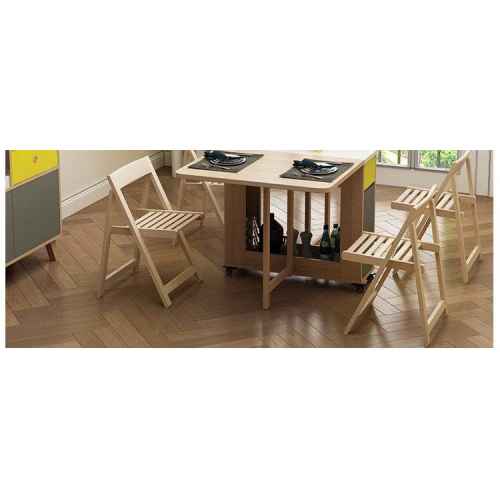 Loft Nordic Dining Chair, 44x45.6CM, Rubberwood, Set of 2