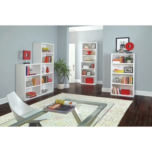 Loft Newton Bookcase, 4-Tier, White