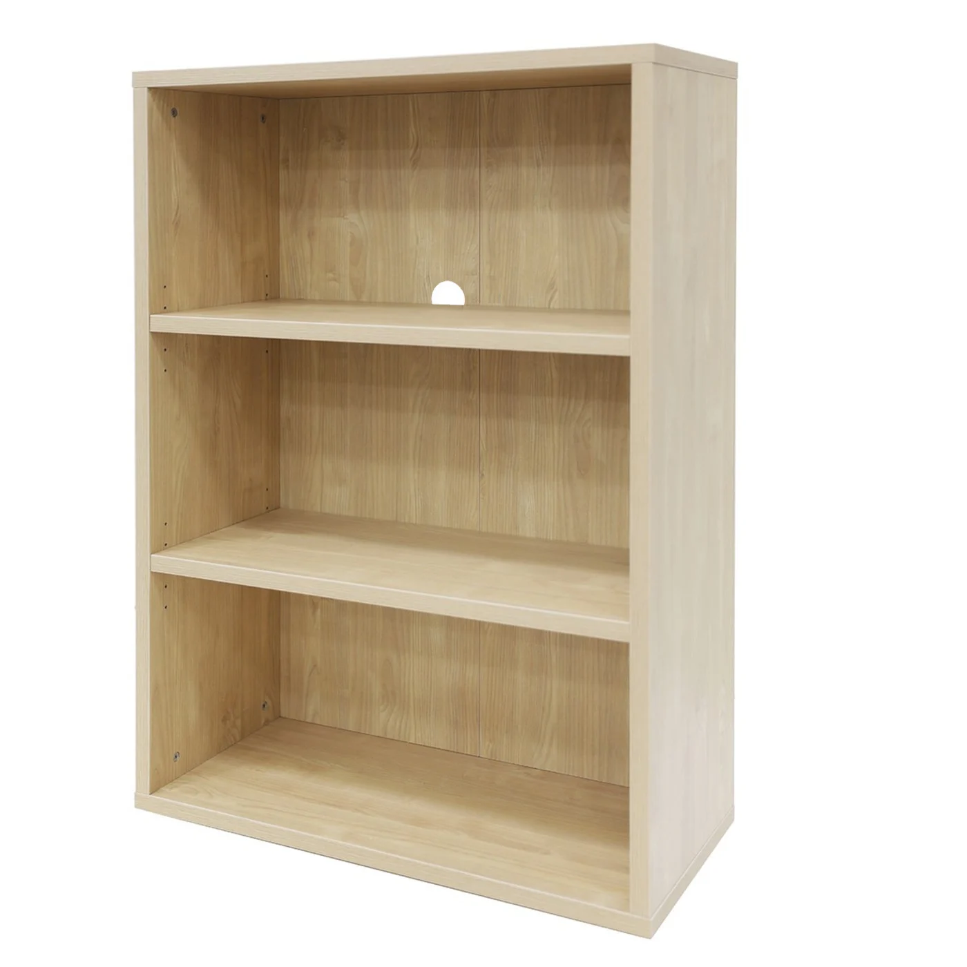 Loft Newton Bookcase, 76.2x34.5x112.4cm, White stained oak veneer