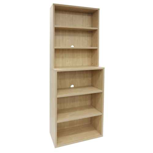 Loft Newton Bookcase, 6-Tier, Light Wood