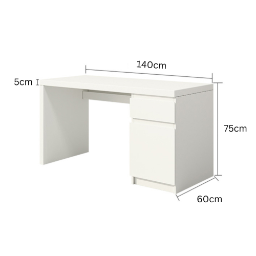 Loft Ensio Desk, 1.4m, White