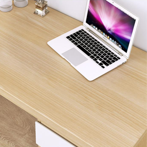 Loft Ensio Desk, 1.4m, White & Light Wood