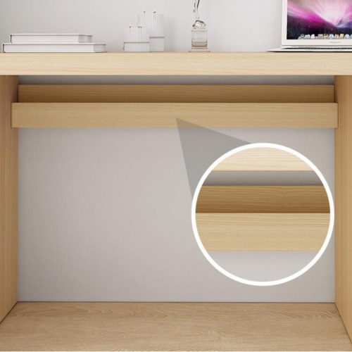 Loft Ensio Desk, 1.4m, White & Light Wood