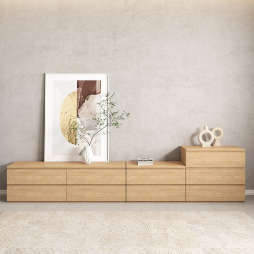 Loft Ensio Chest of 2 Drawers, 80x40x49.5cm, Light Wood