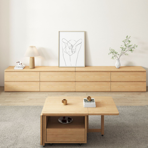 Loft Ensio Chest of 2 Drawers, 80x40x49.5cm, Light Wood