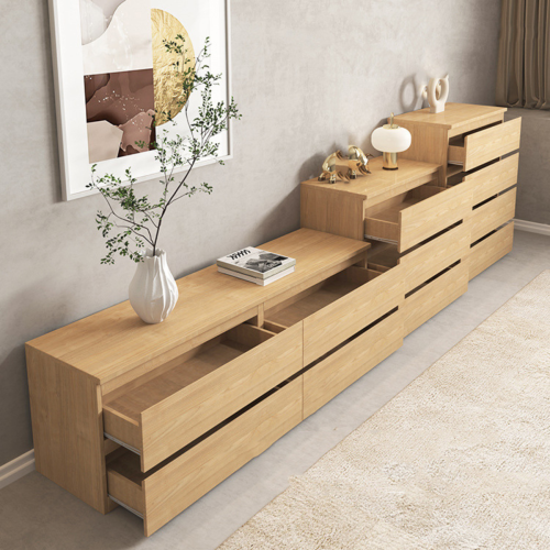 Loft Ensio Chest of 4 Drawers, 80x48x100.2cm, Light Wood