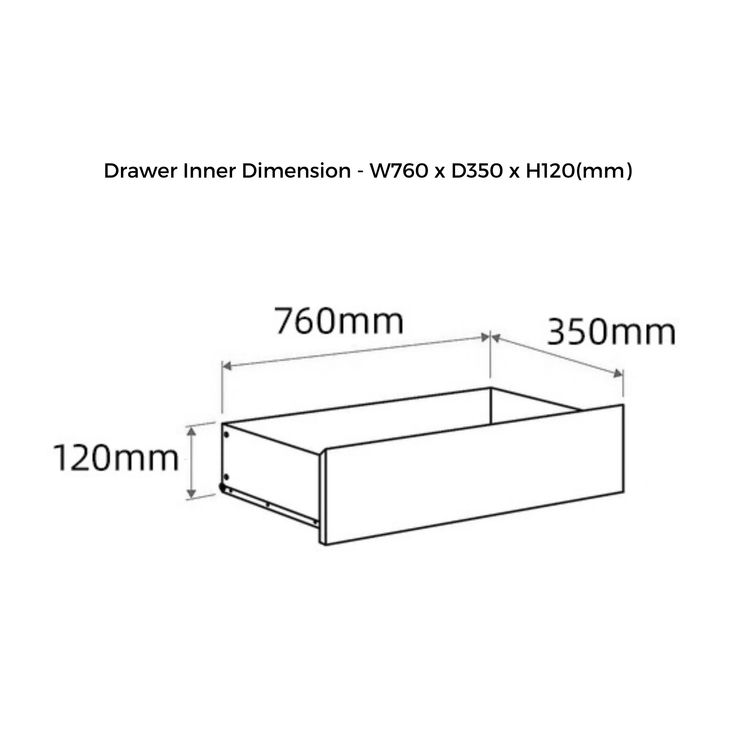 Loft Ensio Chest of 4 Drawers, Light Wood
