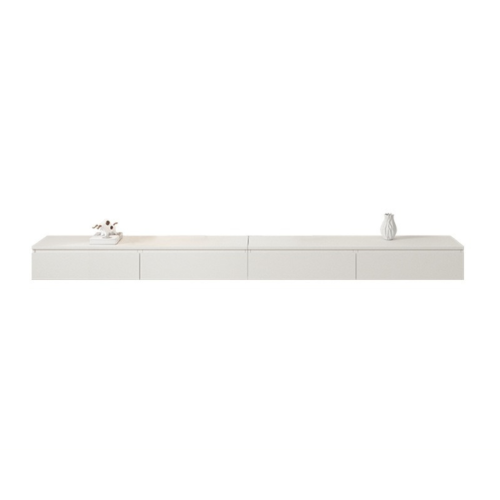 Loft Japandi Floating Entertainment Unit, 320x40x24.3cm, White