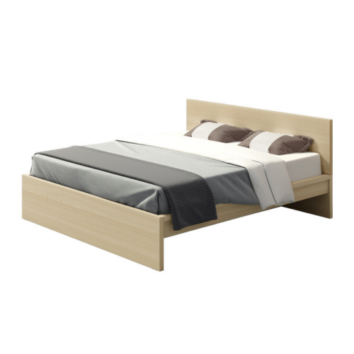Loft Ensio Bed, Super King, 193.4x209x90cm, Light Wood
