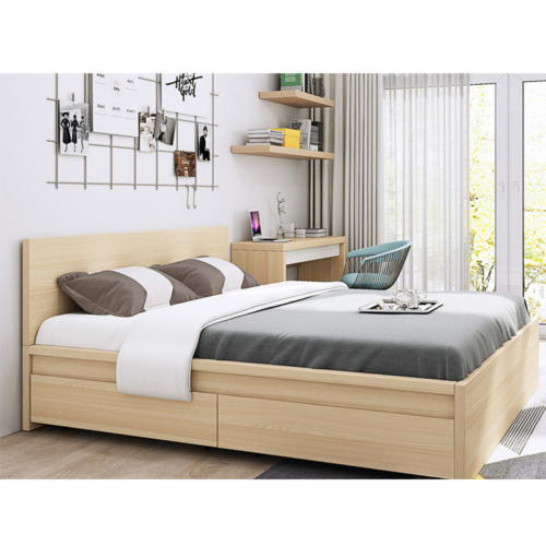 Loft Ensio Underbed Drawer, Set of 2, 100x61.8x27cm, Light Wood