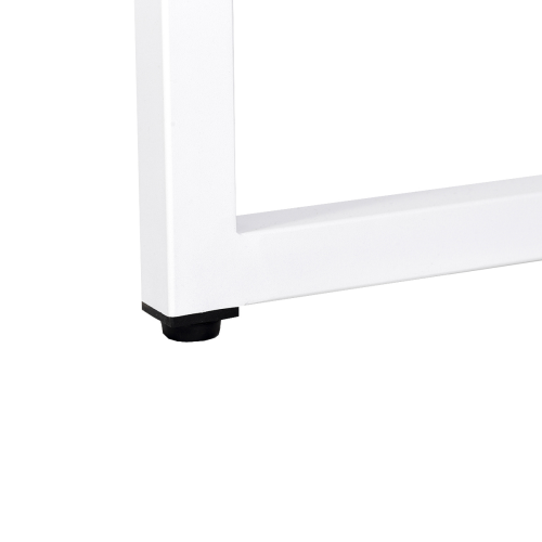 Loft Newton Steel Frame Desk, 1.4m, White & Light Wood