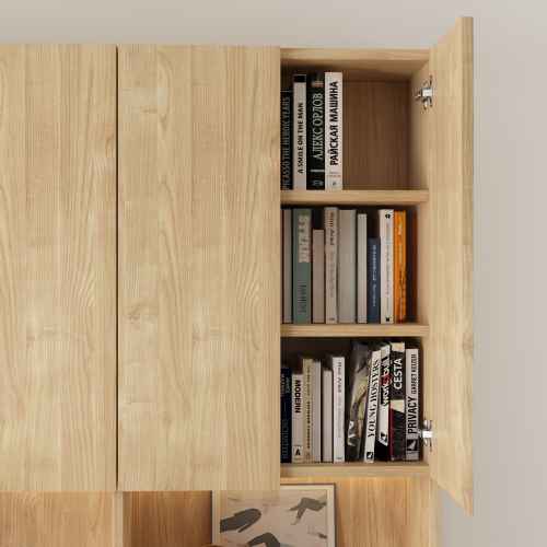 Loft Kiri Bookcase Doors, 2 Doors, Light Wood