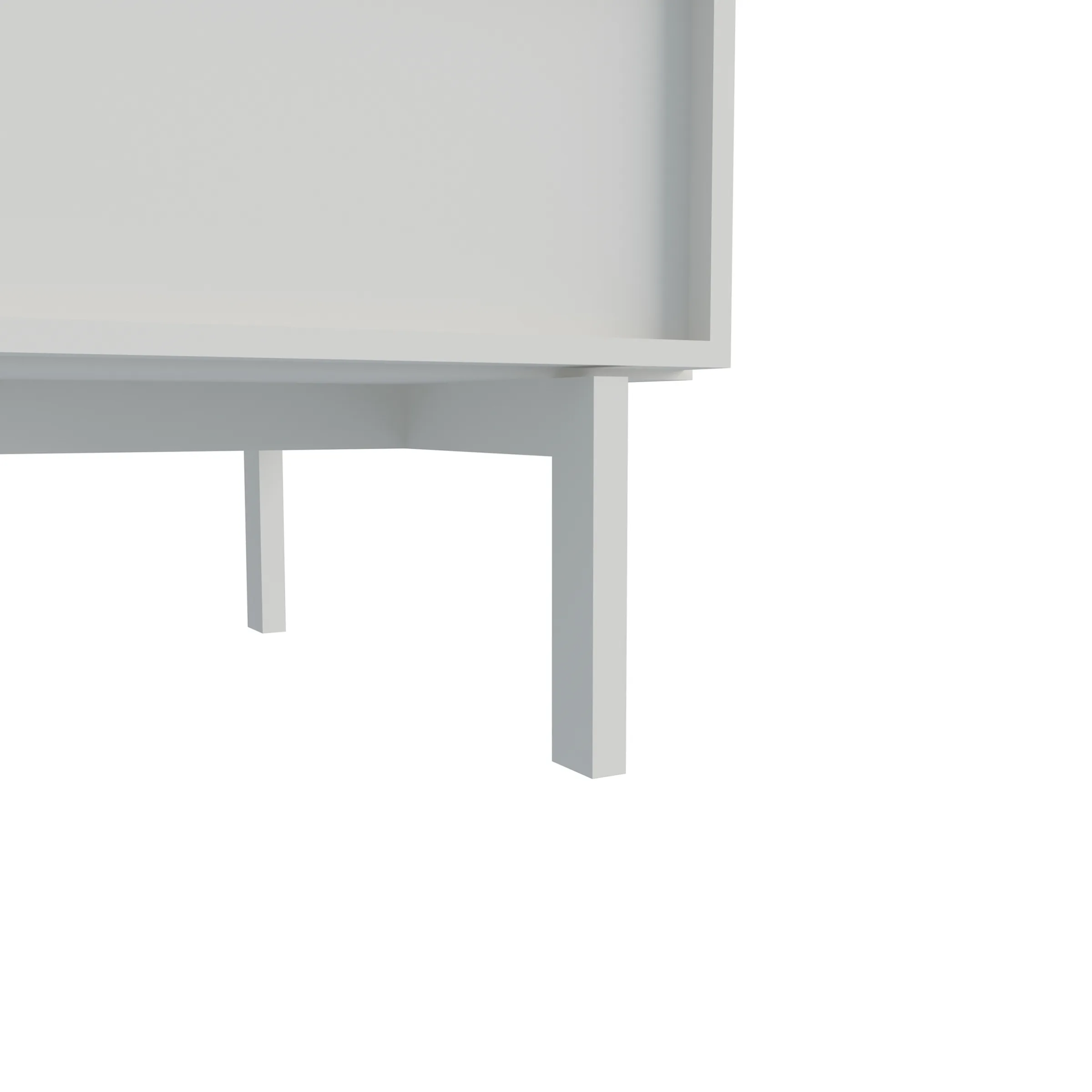 Loft Nora Bedside Table, Cool White