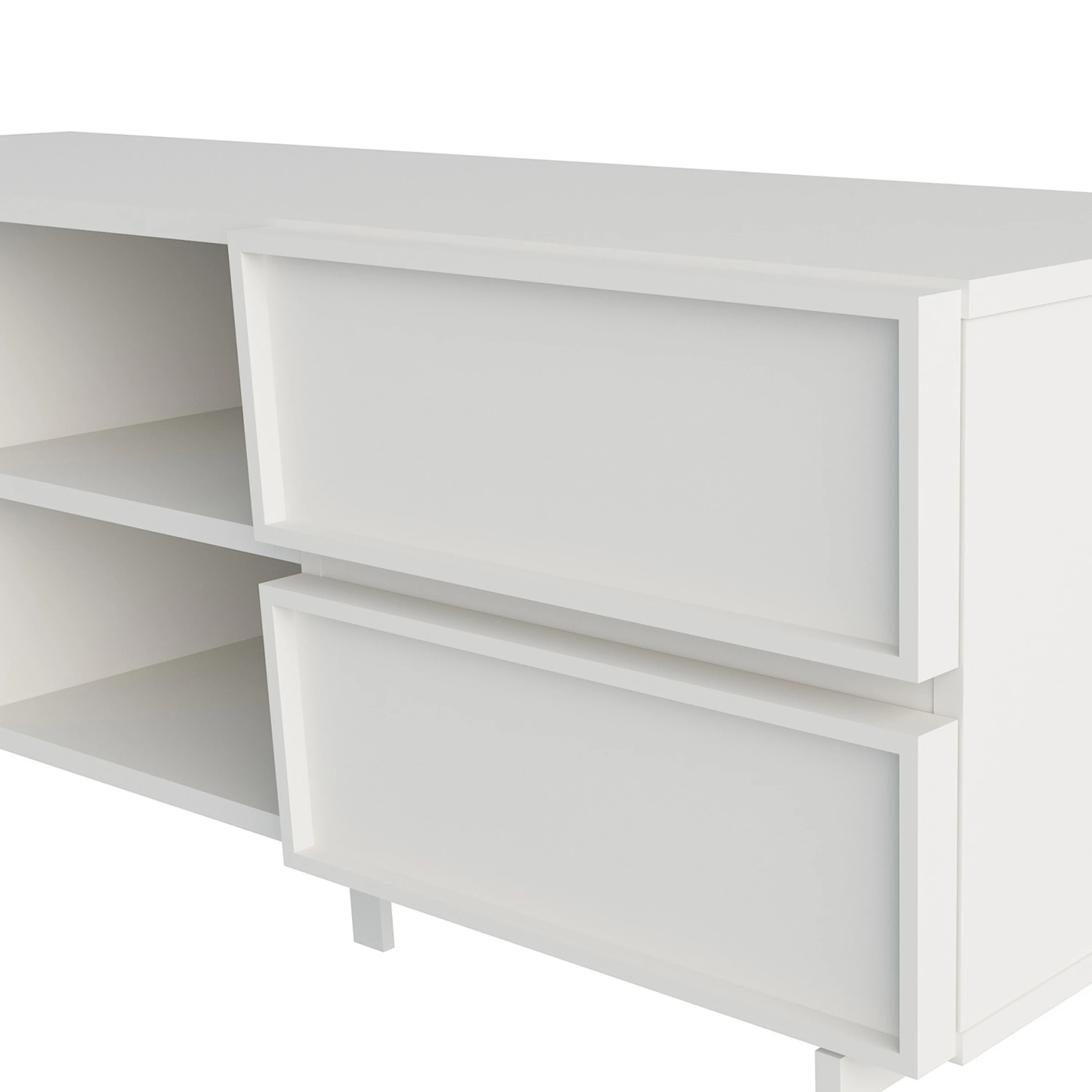 Loft Nora Entertainment Unit, 1.2m, Light Grey