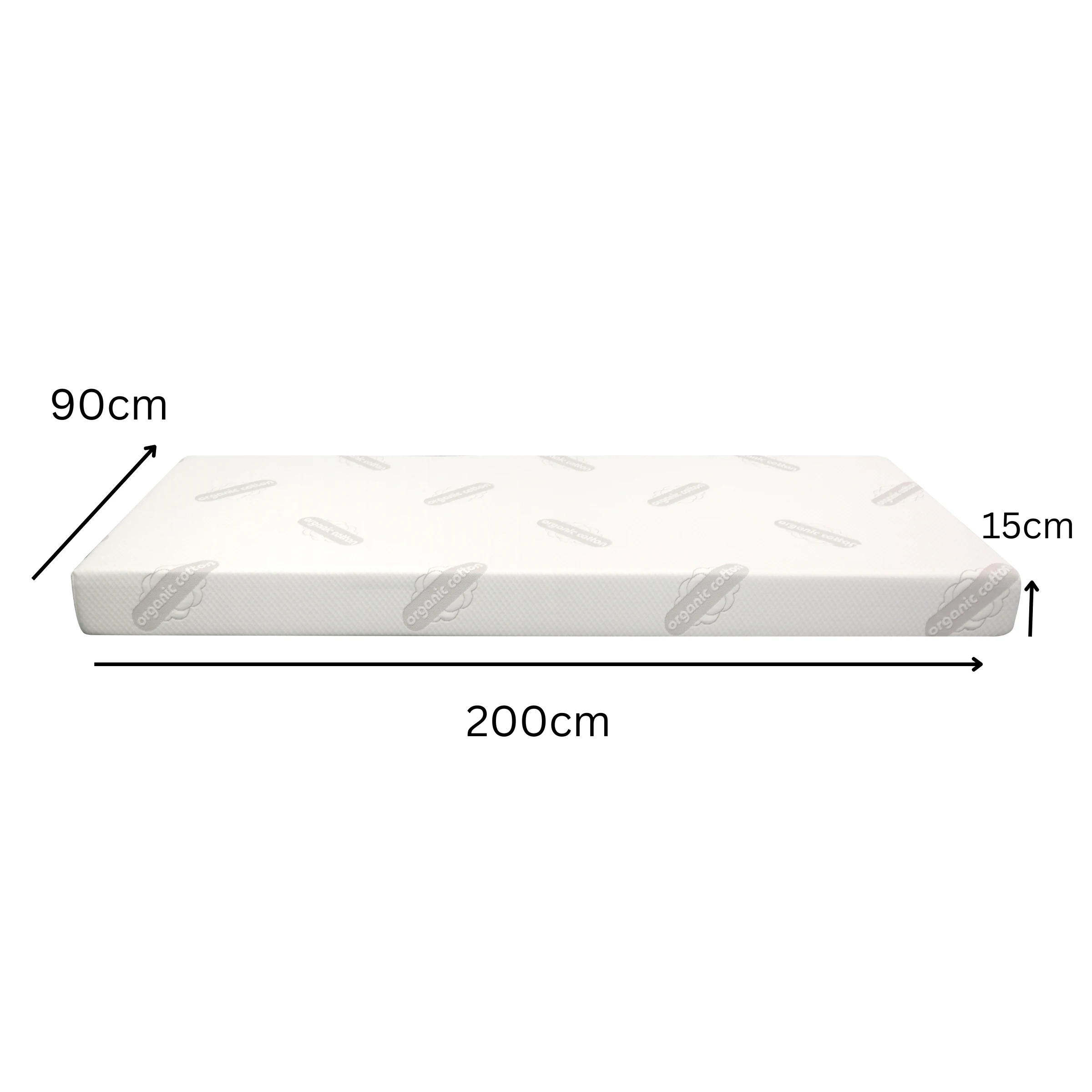 Lumo Slim Memory Foam Mattress - Medium Firm - Long Single