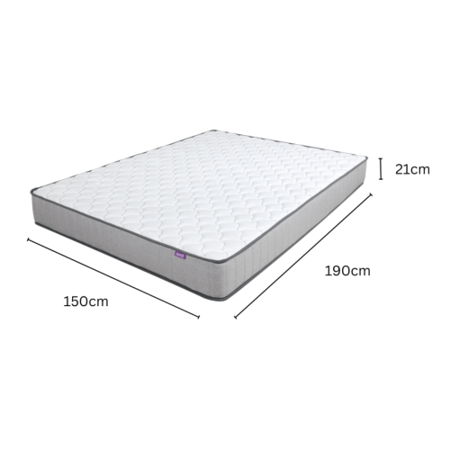 Lumo Comfort Mattress - Short Queen (150x190x21cm)