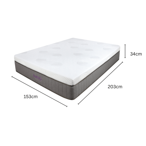Lumo Cloud Memory Foam Mattress - Adjustable Firmness - Queen