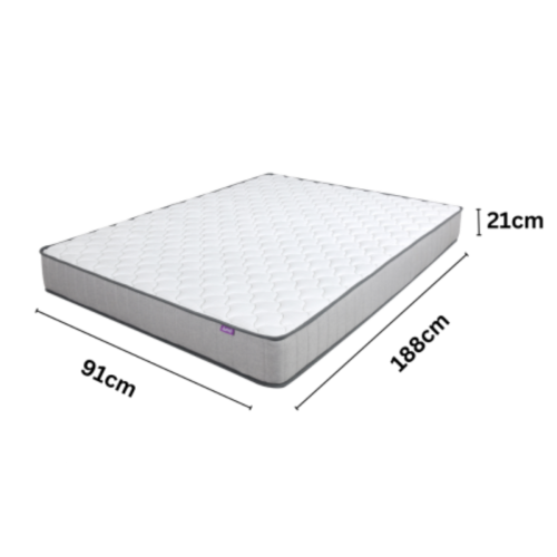 Lumo Comfort Hybrid Mattress - Medium Firm - Single