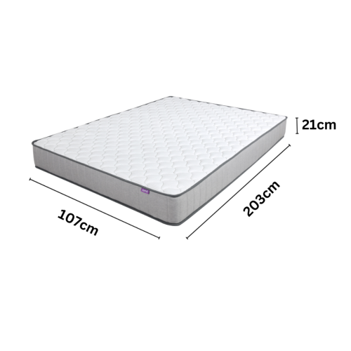 Lumo Comfort Hybrid Mattress - Medium Firm - King Single