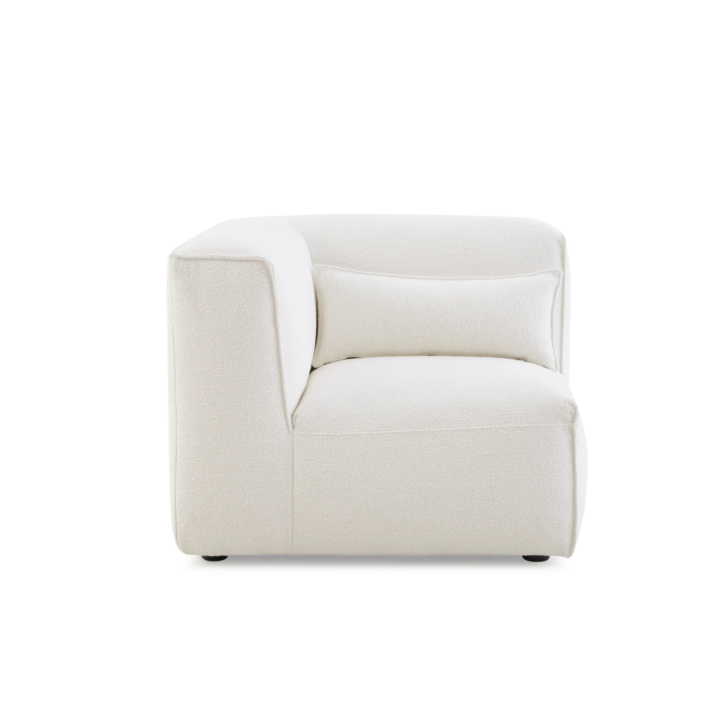 MODE Bravo Corner Sofa Module, Boucle, Cream White