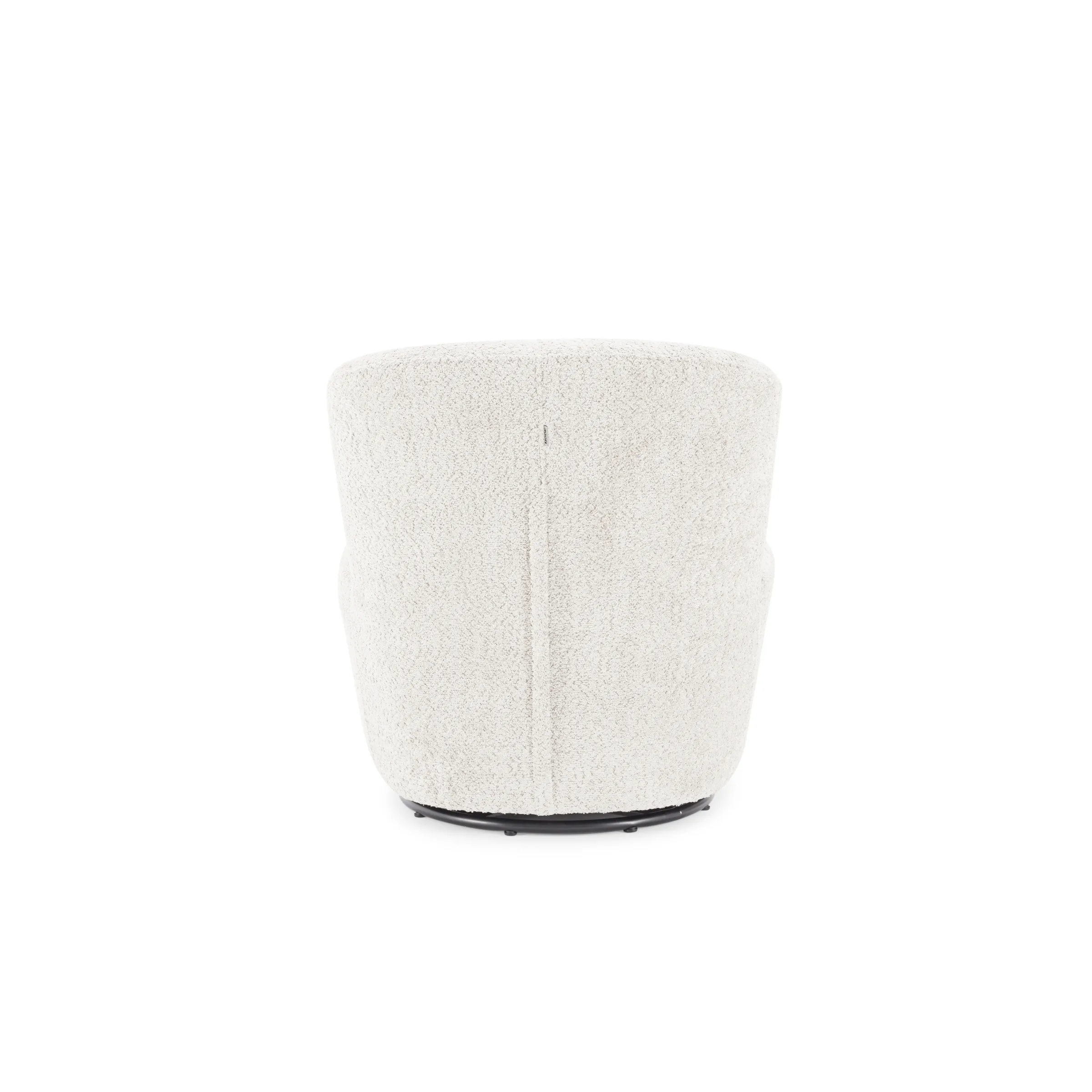 MODE Domi Boucle Swivel Chair, Pearly White