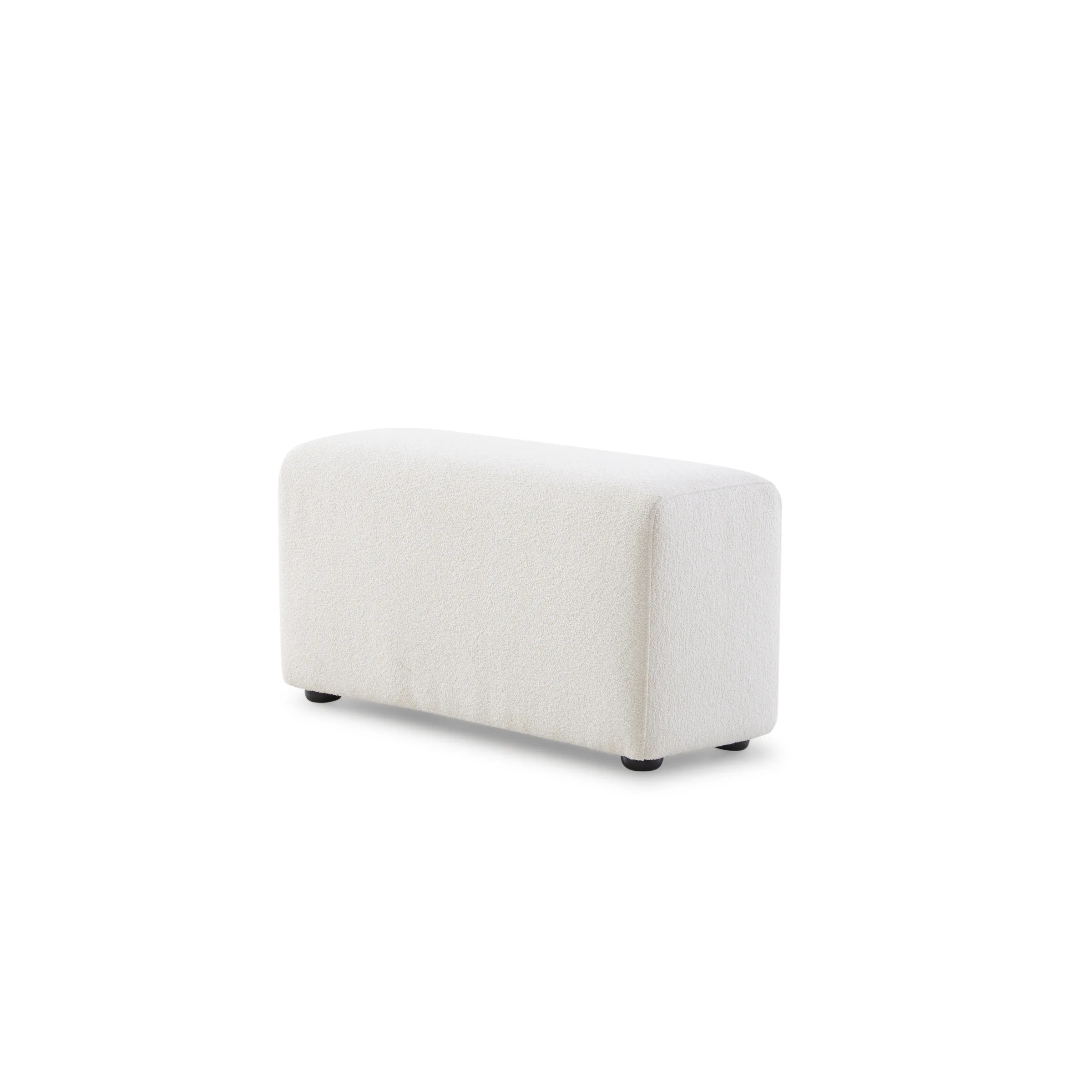 MODE Bravo Arm Sofa Module, Boucle, Cream White