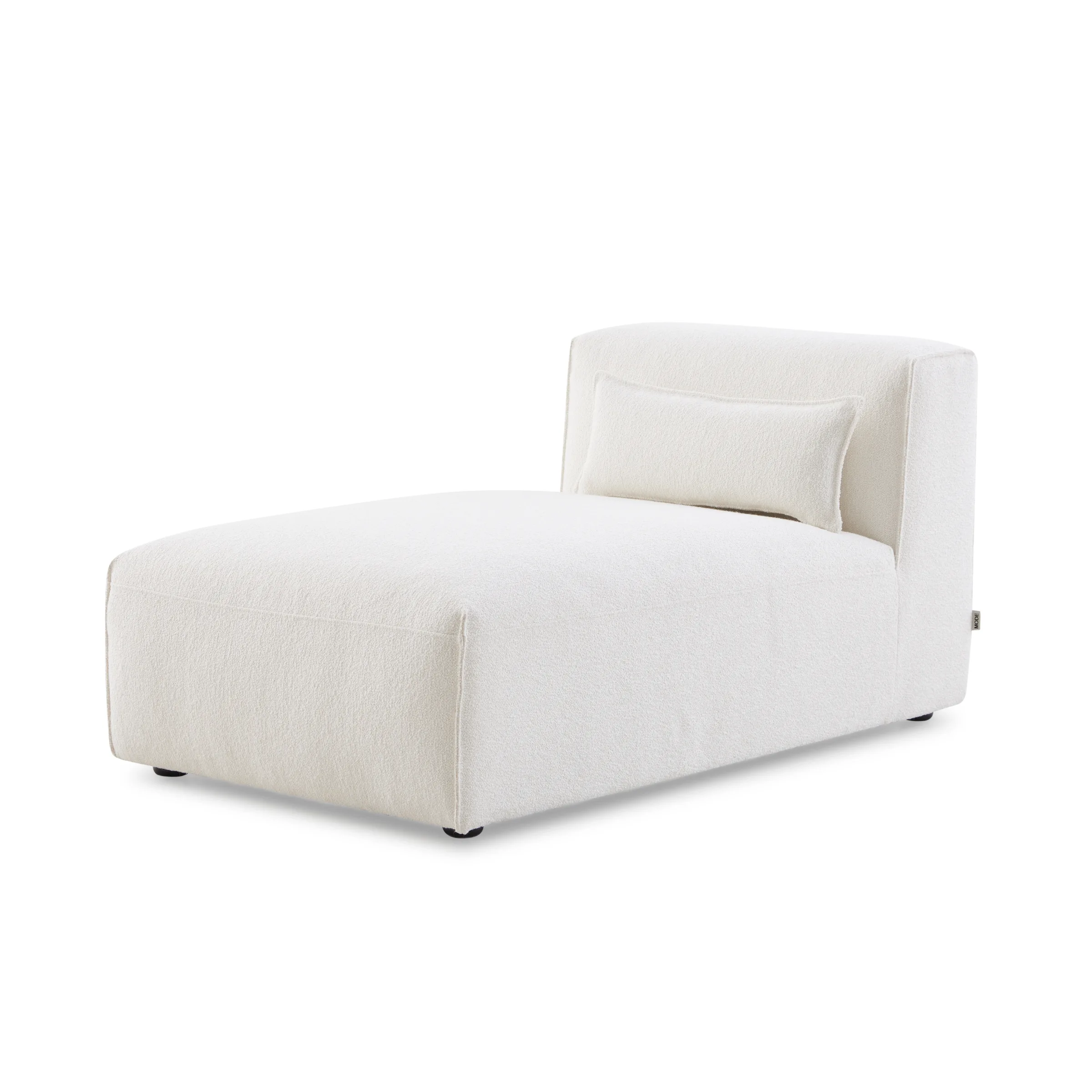 MODE Bravo Chaise Sofa Module, Boucle, Cream White