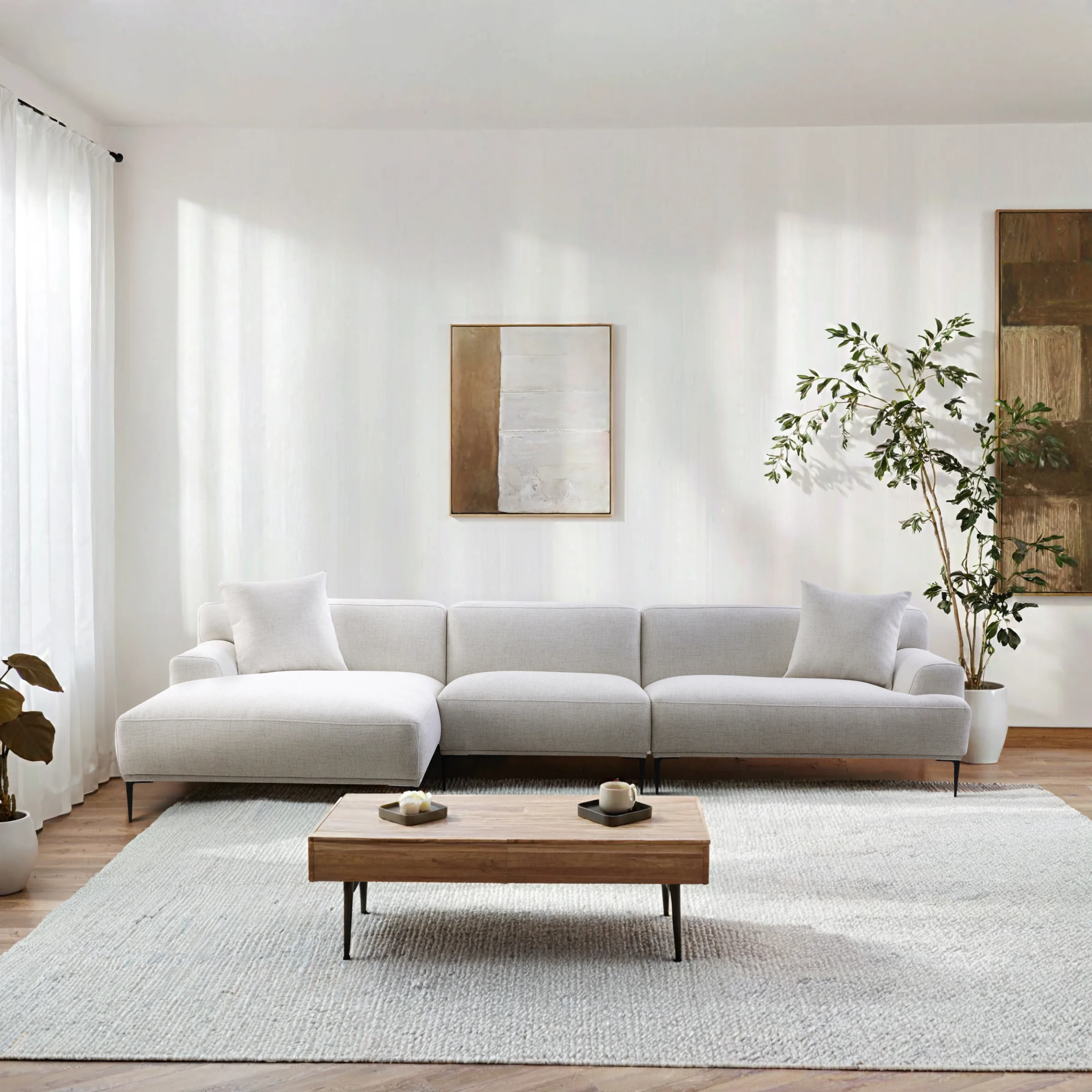 MODE Cielo 4.5-Seater Sofa with Chaise, Oatmeal