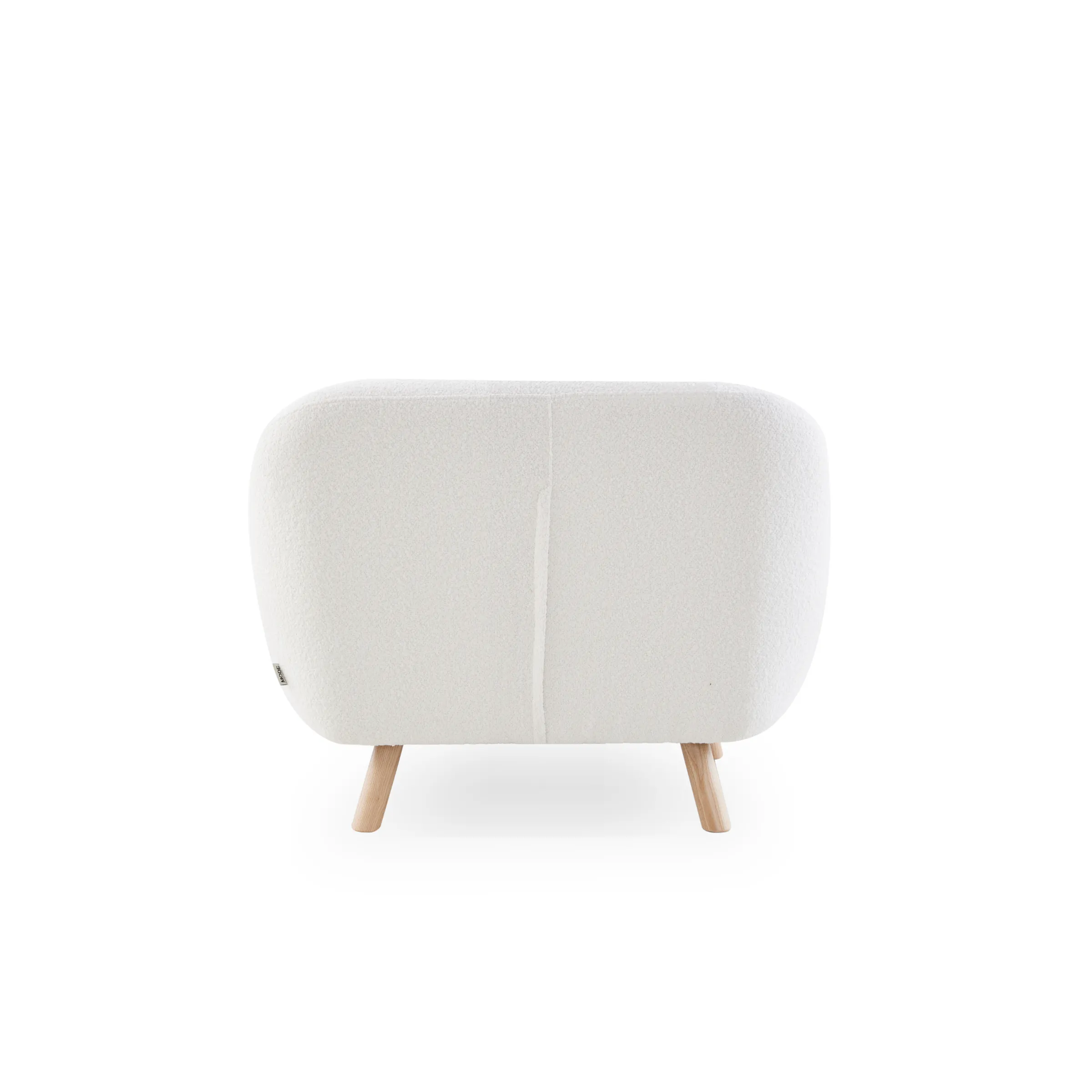 MODE Milo Boucle Armchair, Chalk White