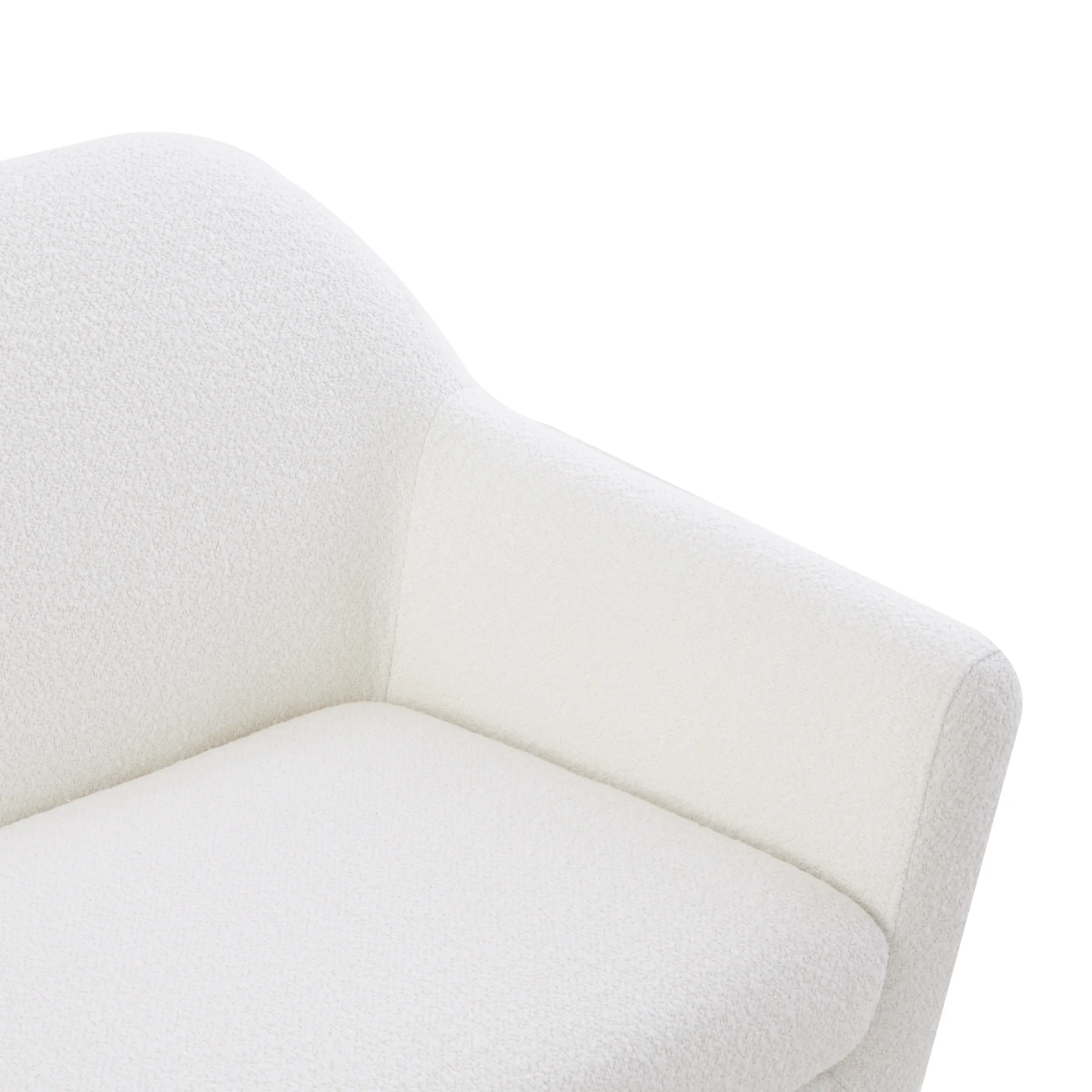 MODE Milo Boucle Armchair, Chalk White