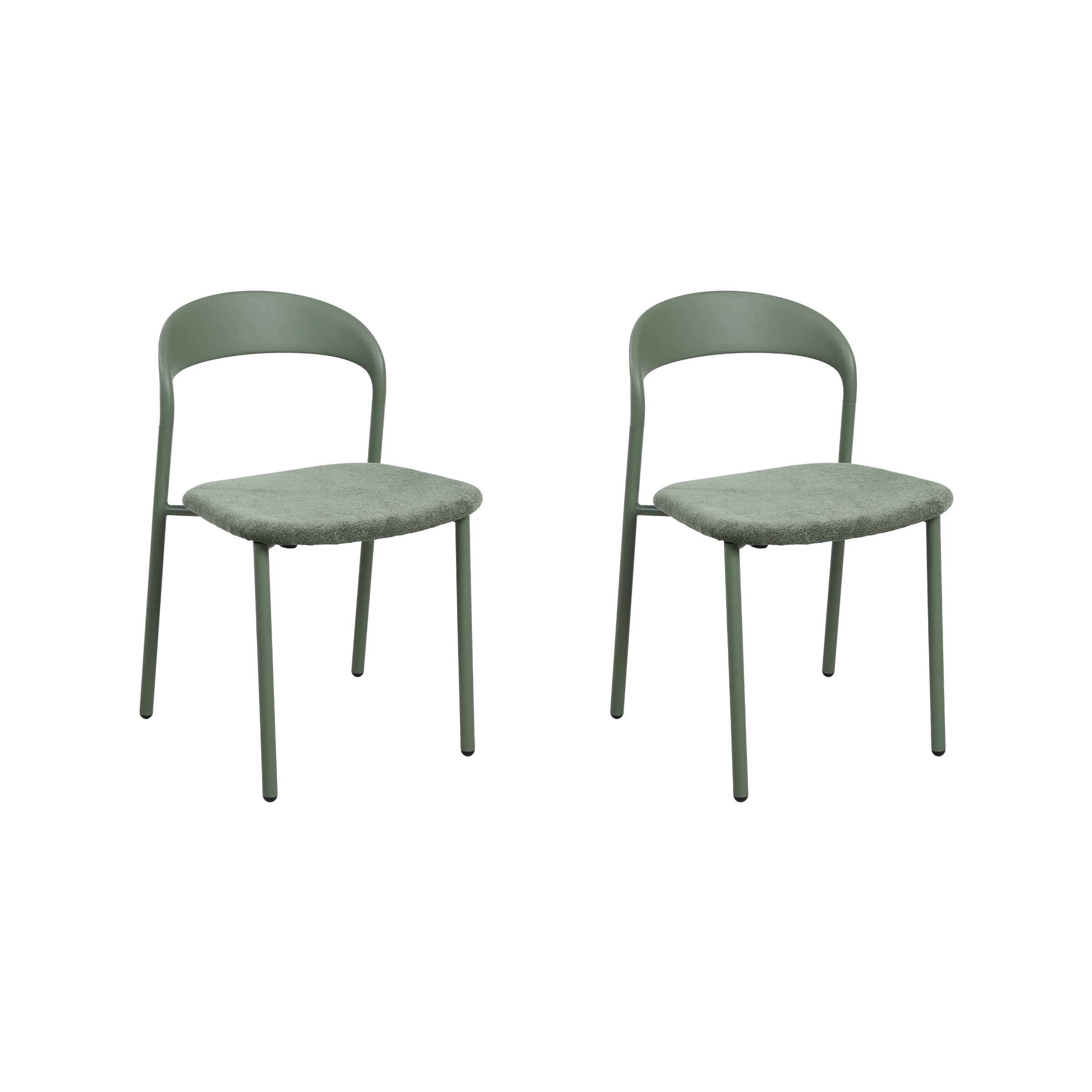 MODE Elara Dining Chairs, Green, Set of 2