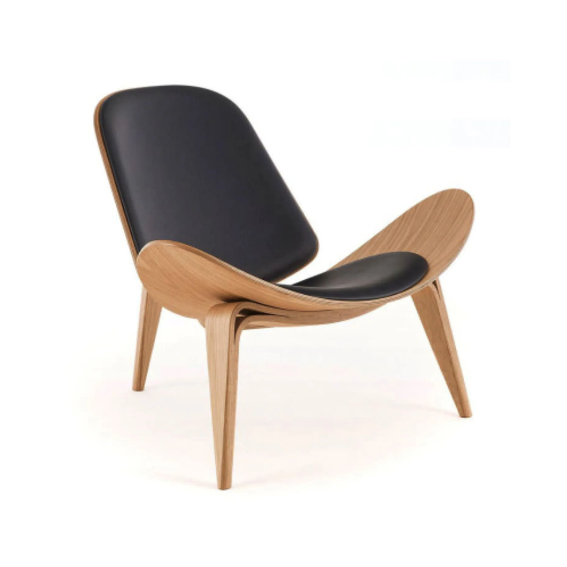 MODE Hans Wegner 2PCS Living Room Set, Black