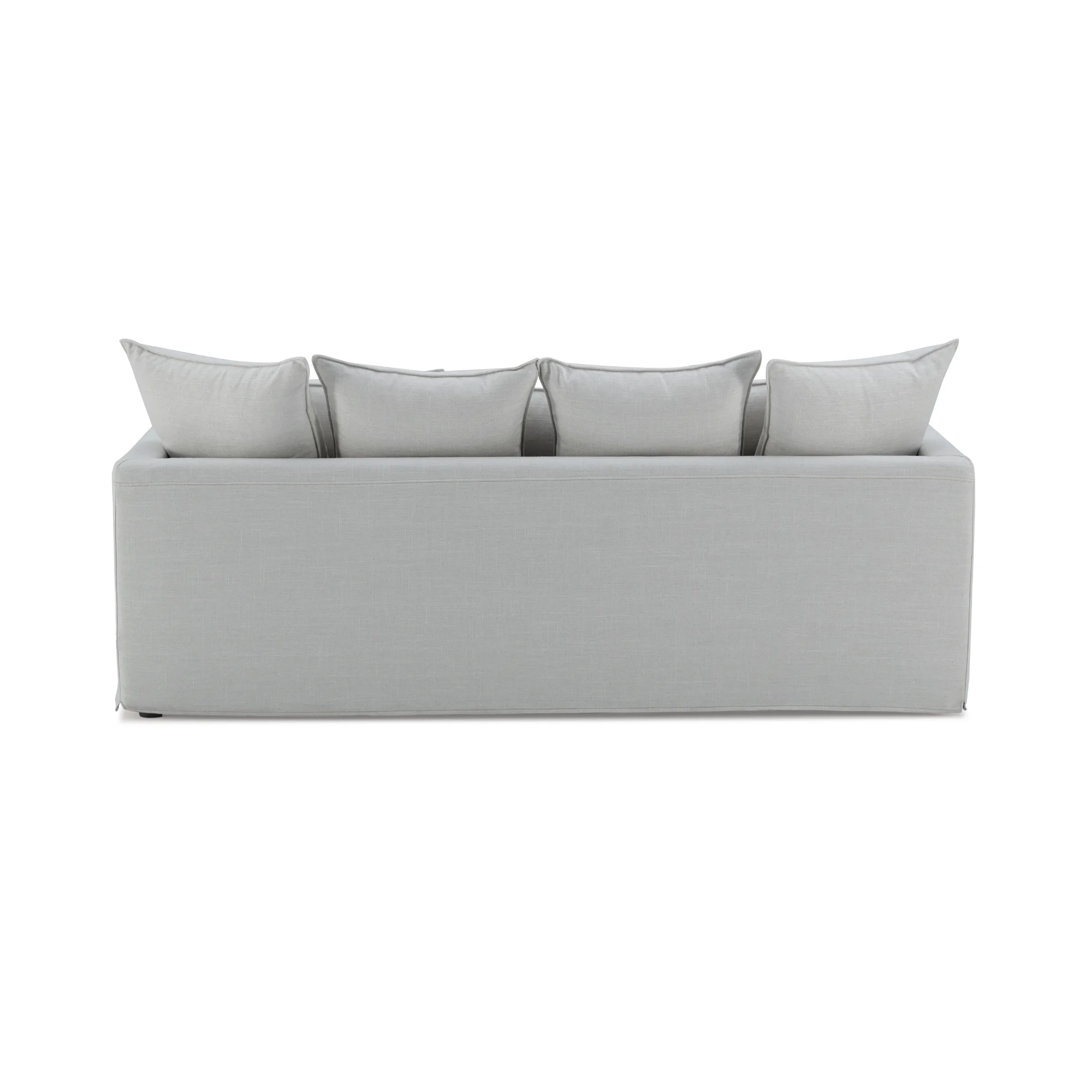 MODE Crepes 3-Seater Linen Sofa, Light Grey