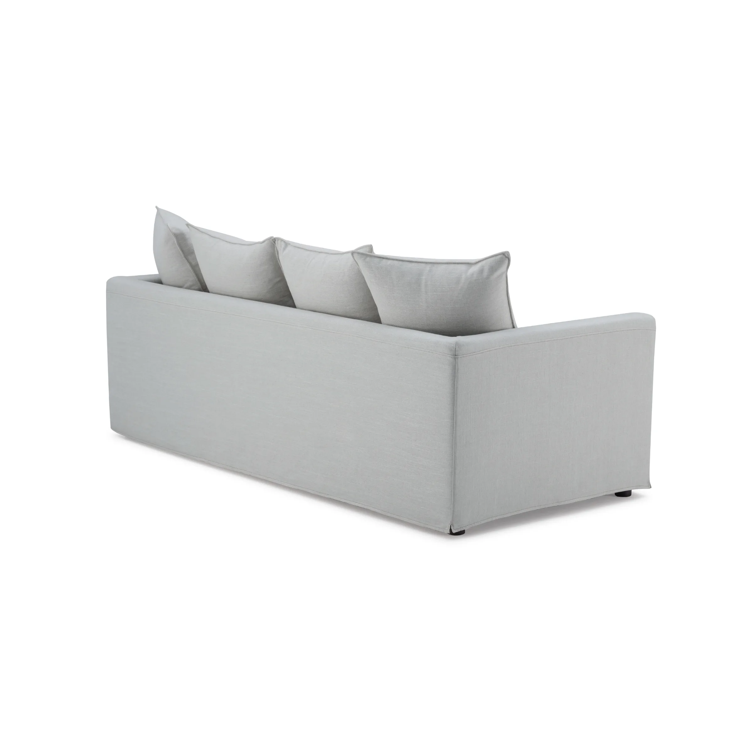 MODE Crepes 3-Seater Linen Sofa, Light Grey
