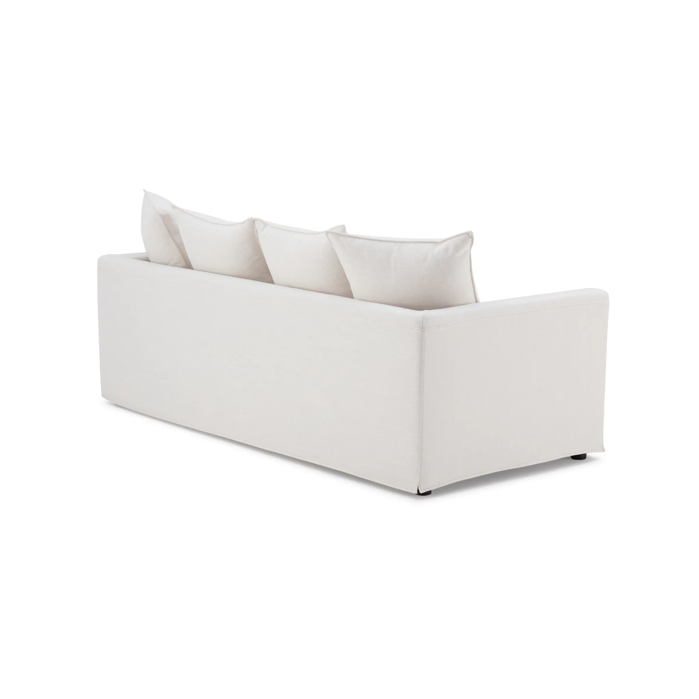 MODE Crepes 3.5-Seater Linen Sofa, Off-White