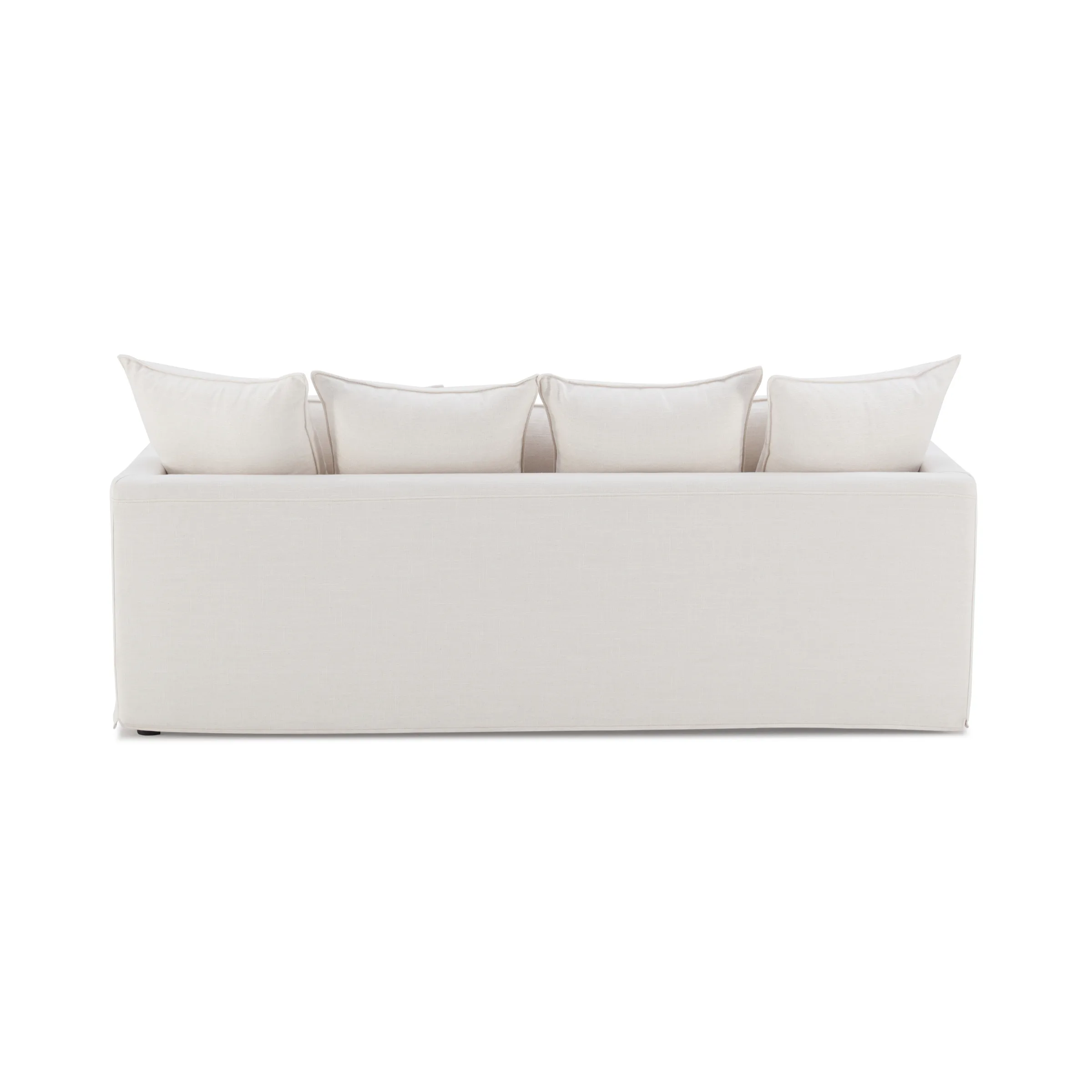 MODE Crepes 3.5-Seater Linen Sofa, Off-White