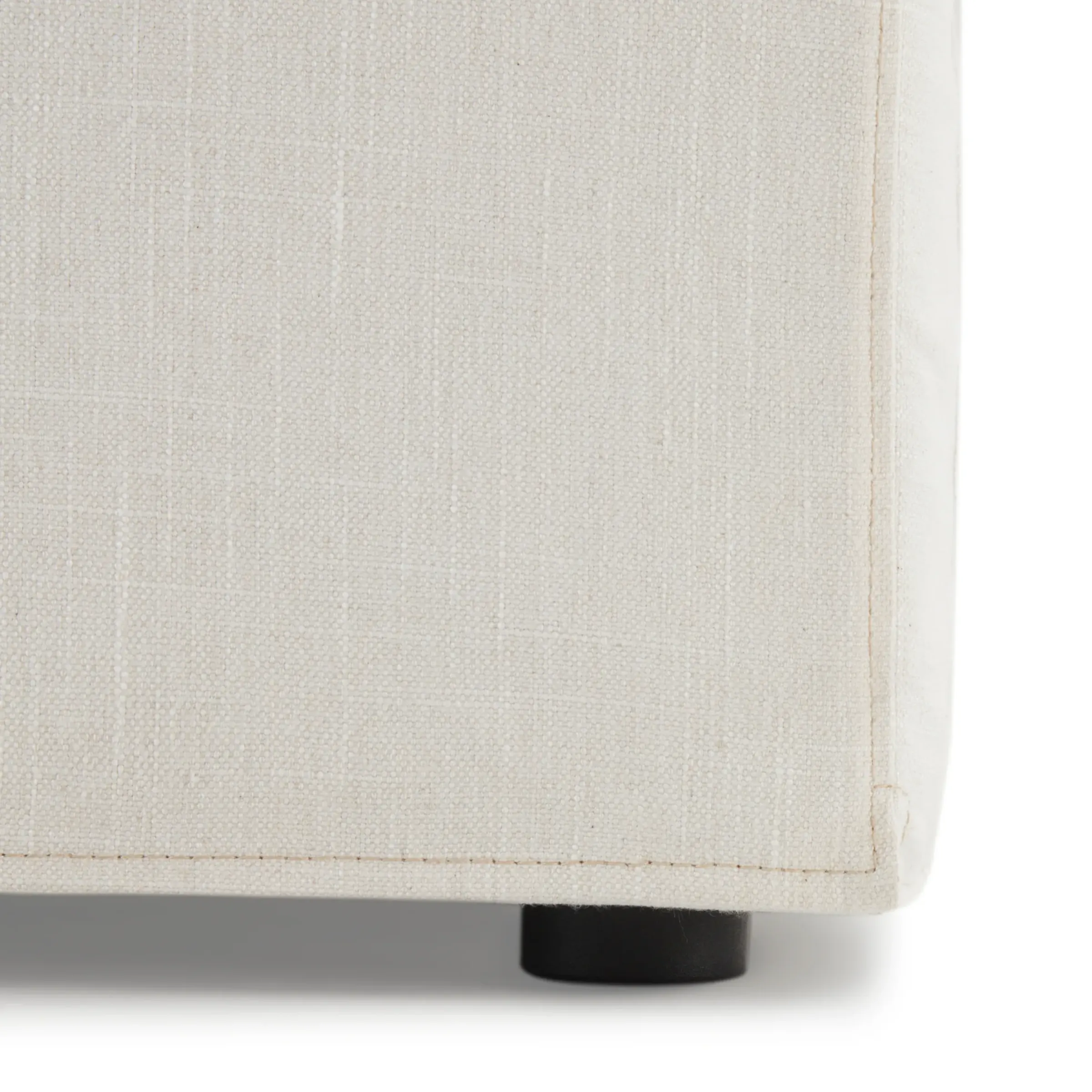 MODE Crepes 3.5-Seater Linen Sofa, Off-White