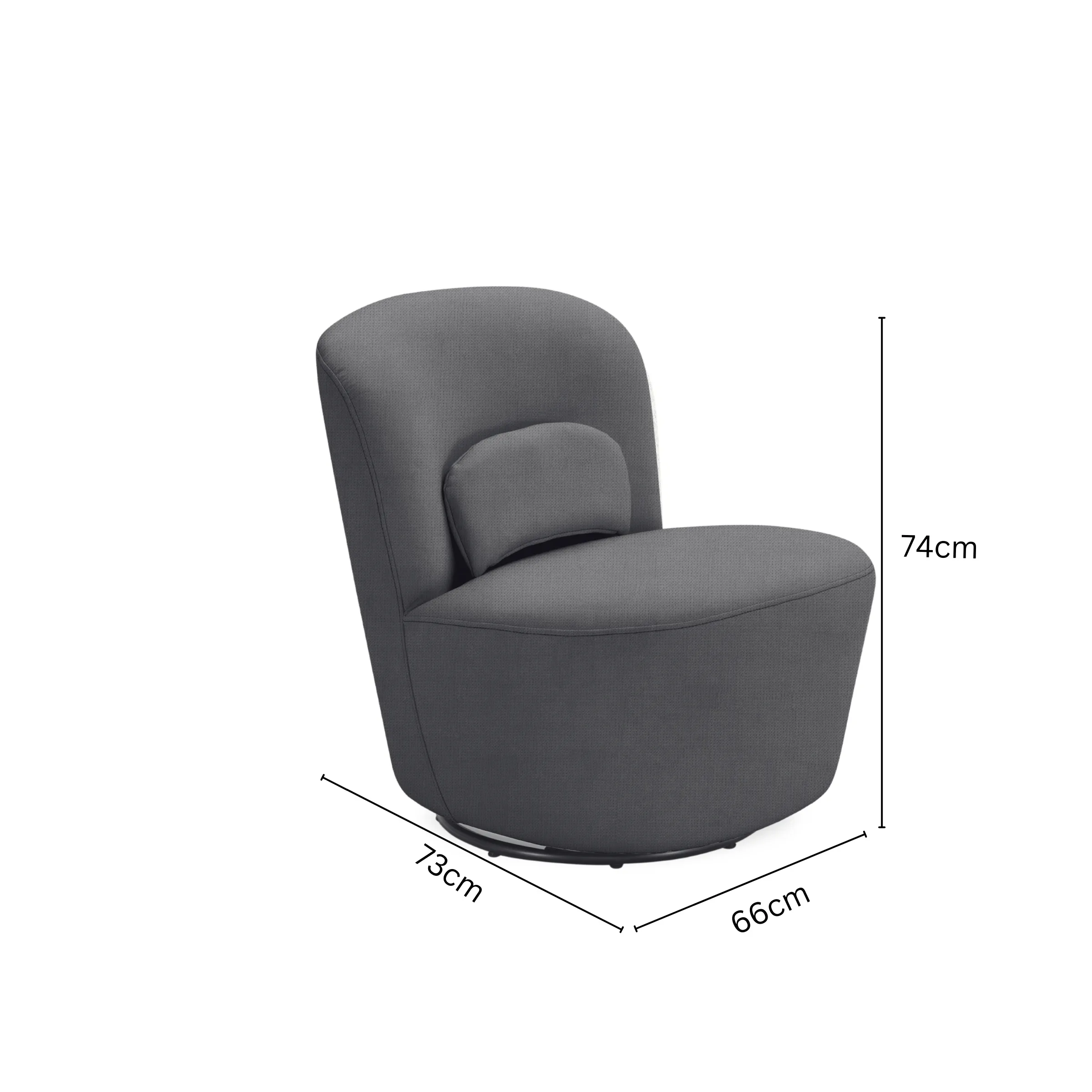 MODE Domi Swivel Chair, Olive Green